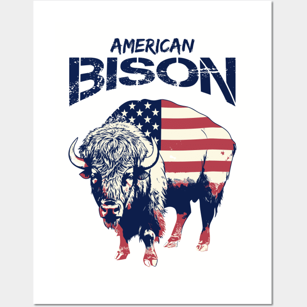 American Bison Wall Art by Yopi